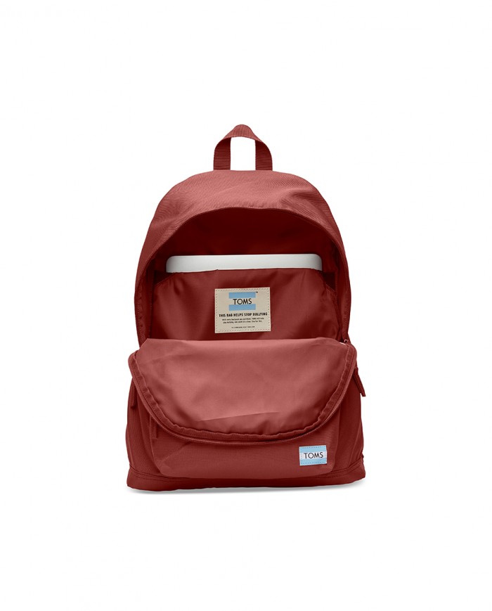 Mochila poliéster rojo