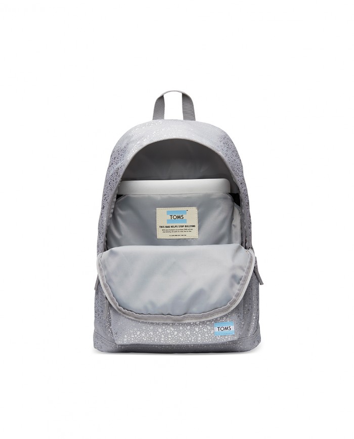 Mochila poliéster gris