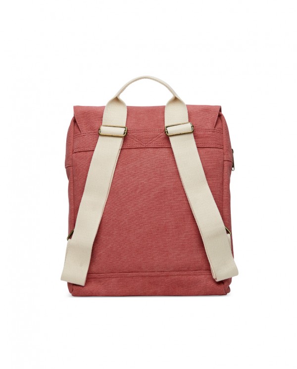 Mochila lona rojo