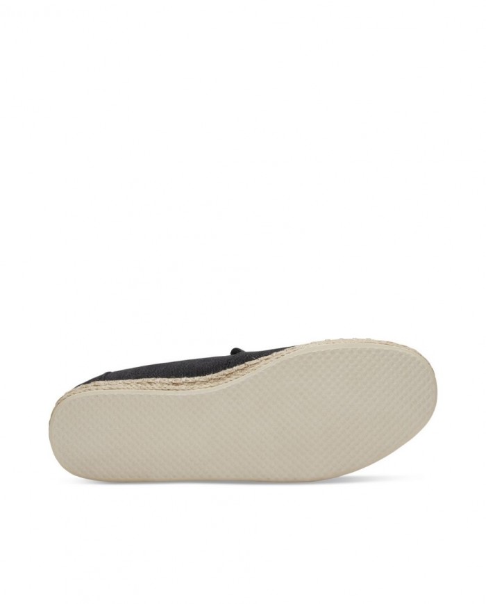 Alpargatas de hombre yute negro lavado