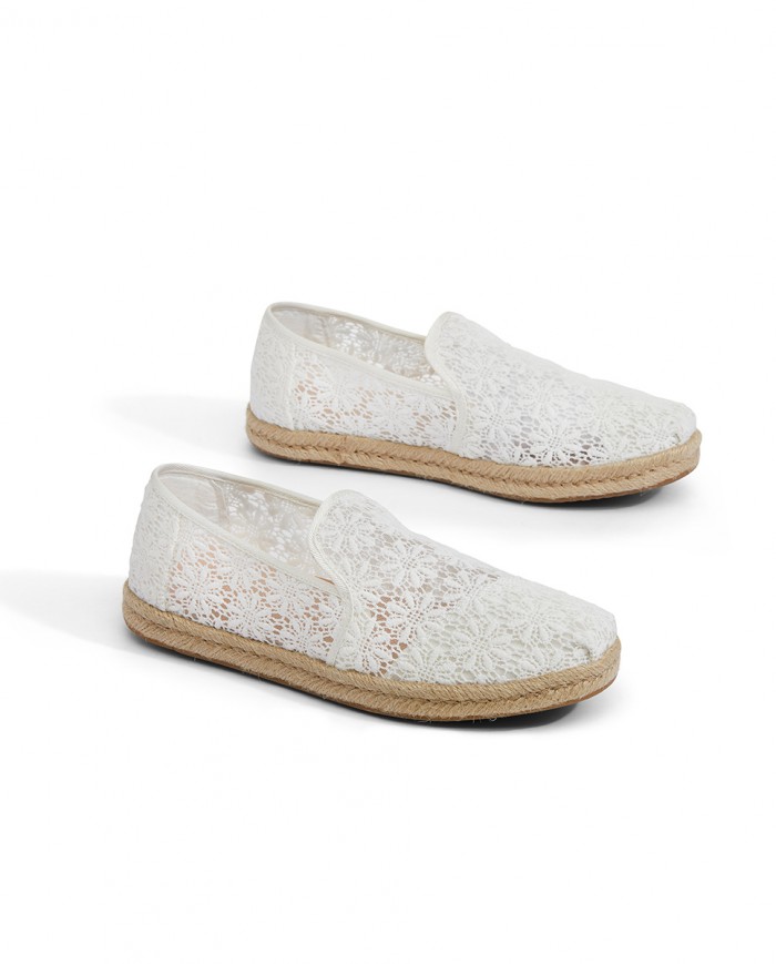 Alpargatas de mujer yute crochet natural