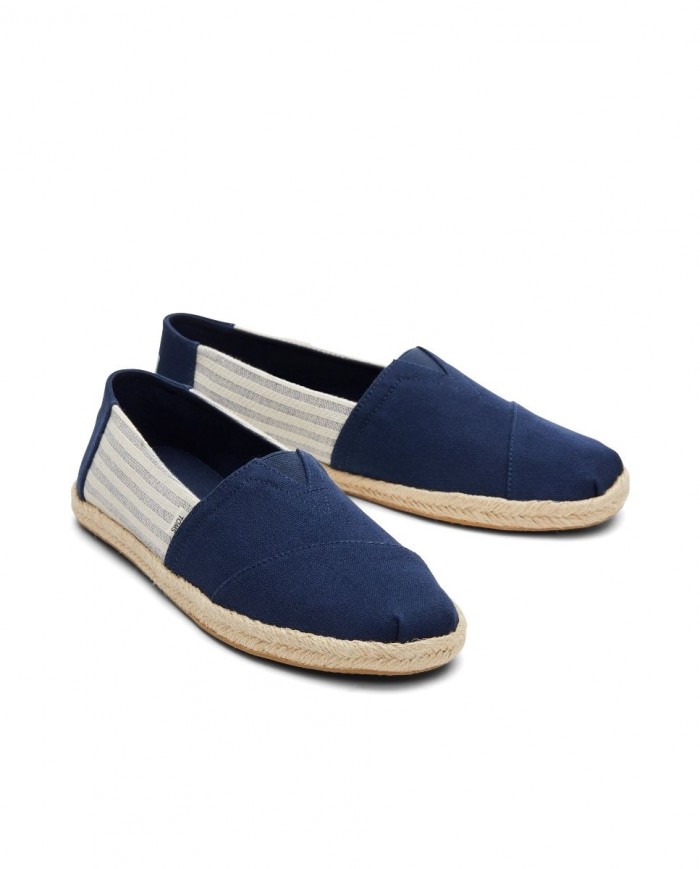 Alpargatas de hombre yute rayas marino