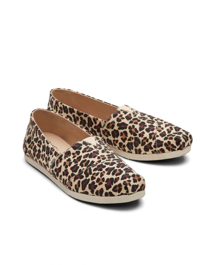 Alpargatas de mujer leopardo beige