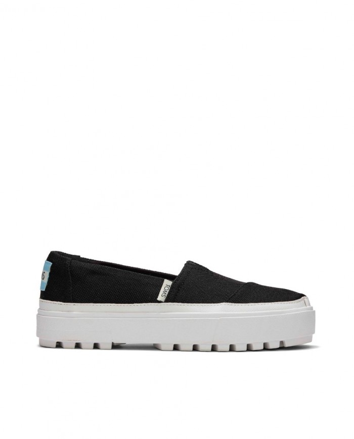 Zapatillas slip-on de mujer Lug negro