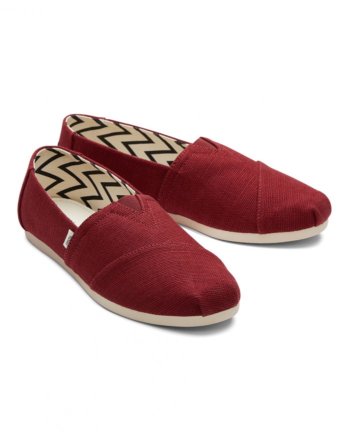 Alpargatas de mujer lona heritage cereza