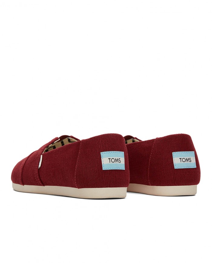 Alpargatas de mujer lona heritage cereza