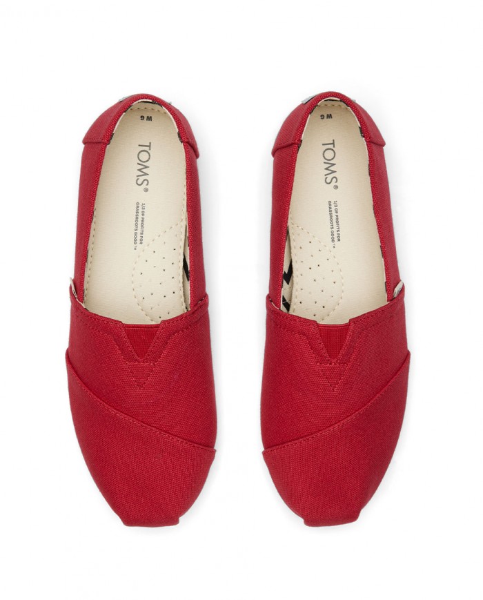 Alpargatas de mujer rojo