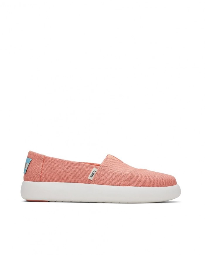 Zapatillas slip-on de mujer rosa melocotón