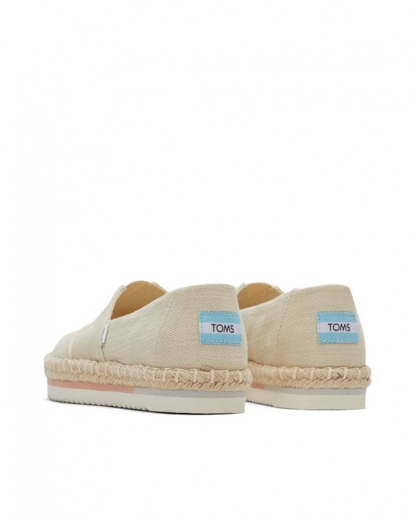 Alpargatas de mujer plataforma yute natural