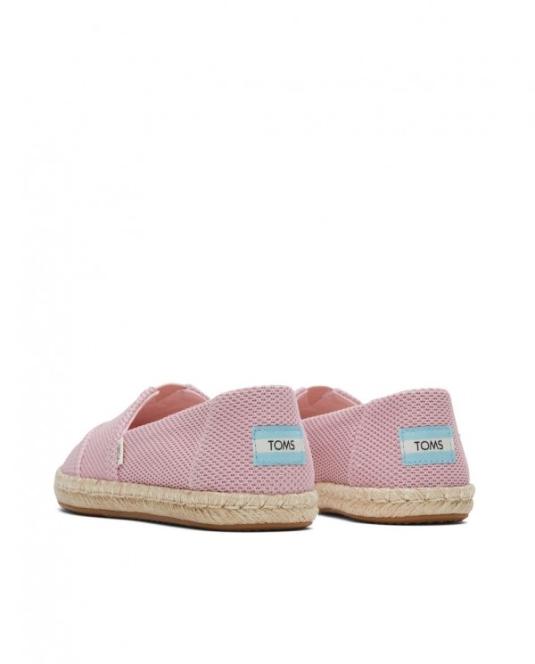 Alpargatas de mujer yute tejido rosa