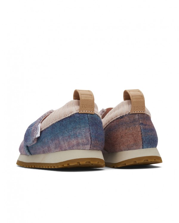 Zapatillas slip-on de niños degradado rosa