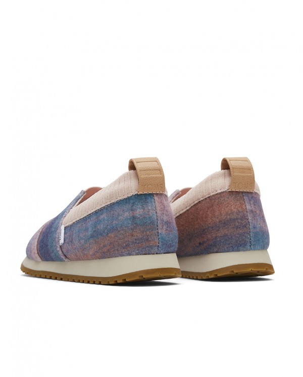 Zapatillas slip-on de niños degradado rosa