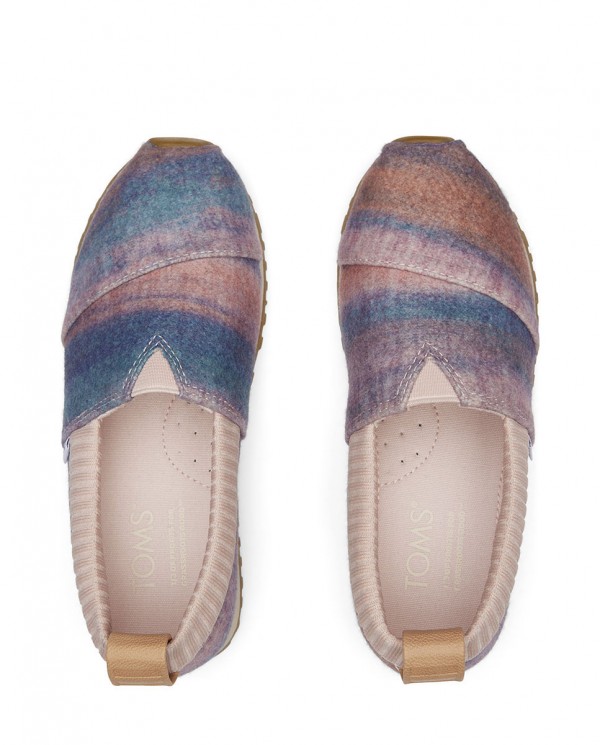 Zapatillas slip-on de niños degradado rosa