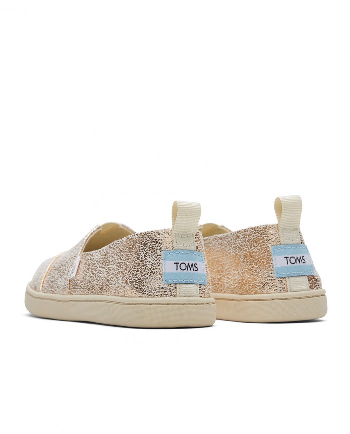 Alpargatas de niños dorado