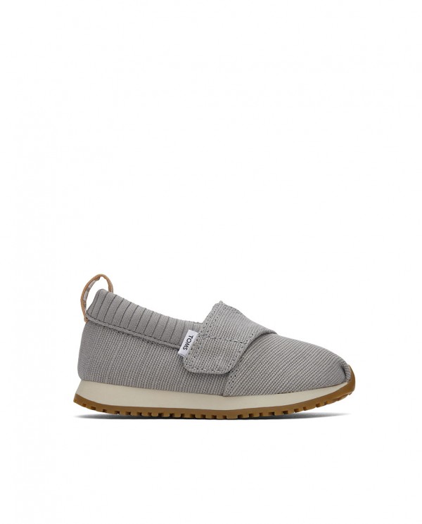 Zapatillas slip-on de niños gris