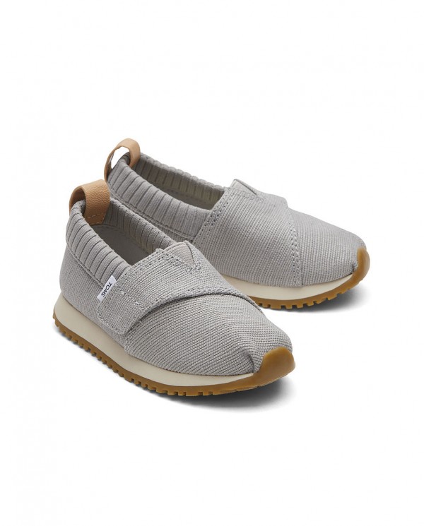 Zapatillas slip-on de niños gris