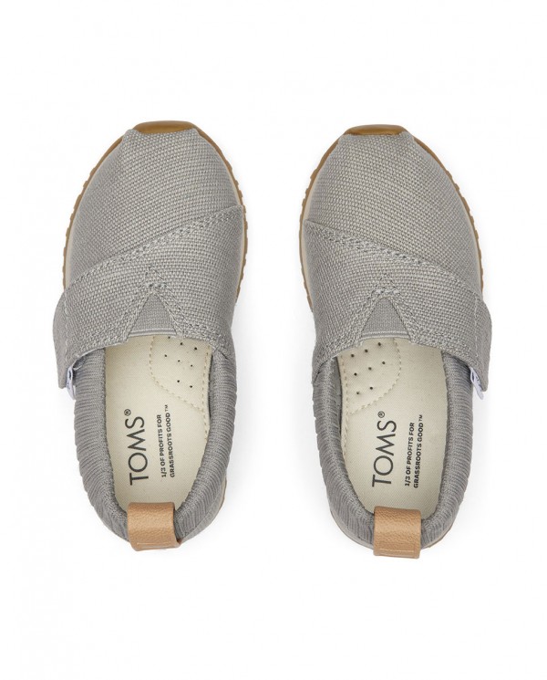 Zapatillas slip-on de niños gris