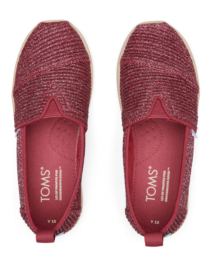 Alpargatas de niños lurex rosa oscuro