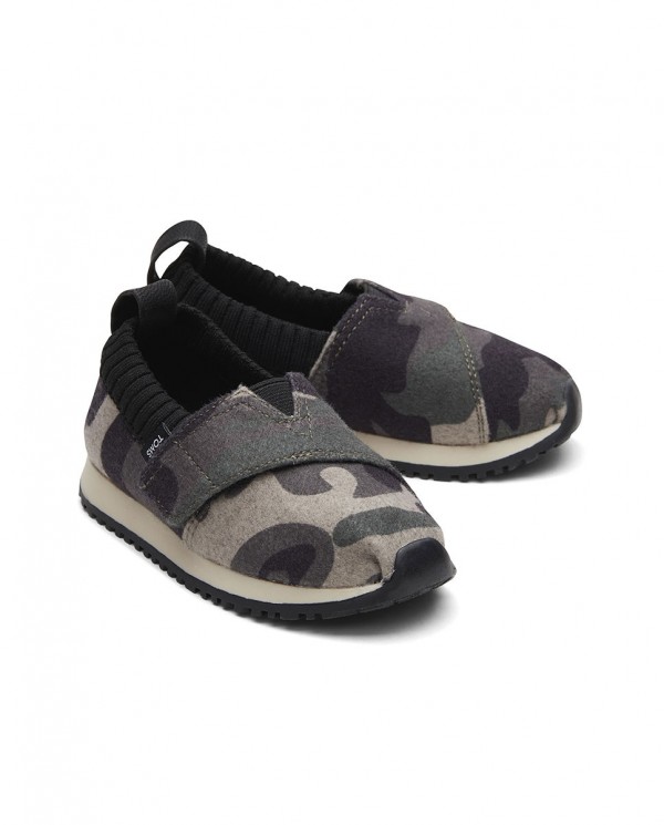 Zapatillas slip-on de niños camo