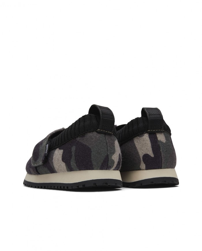 Zapatillas slip-on de niños camo