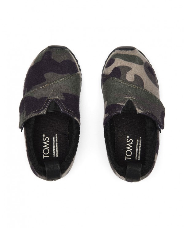 Zapatillas slip-on de niños camo