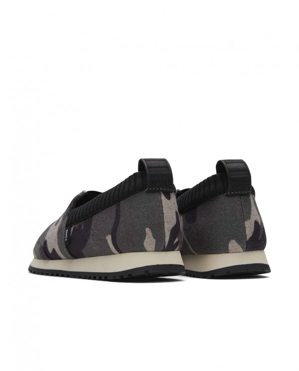 Zapatillas slip-on de niños camo