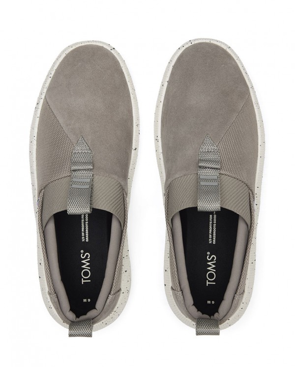Zapatillas slip-on de hombre resistentes al agua gris