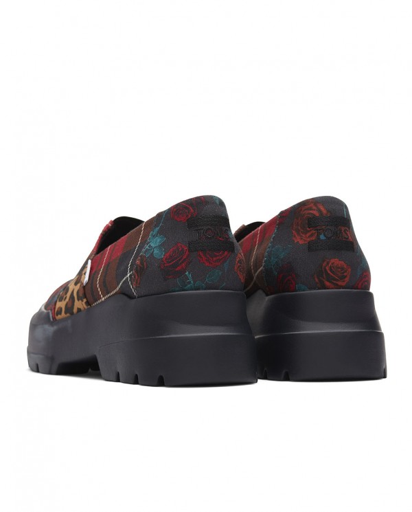 Alpargatas con tacón de mujer patchwork