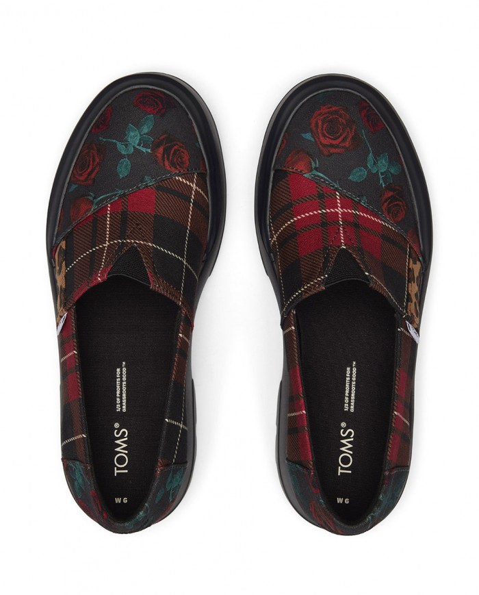 Alpargatas con tacón de mujer patchwork