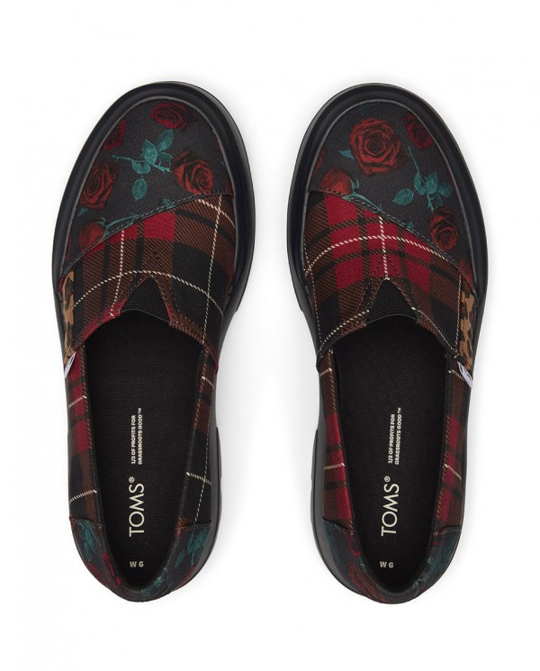 Alpargatas con tacón de mujer patchwork