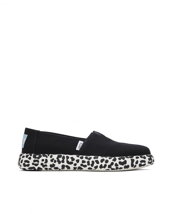 Zapatillas slip-on de mujer Mallow leopardo negro