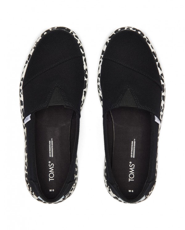 Zapatillas slip-on de mujer Mallow leopardo negro