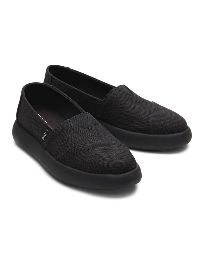 Zapatillas slip-on de mujer negro