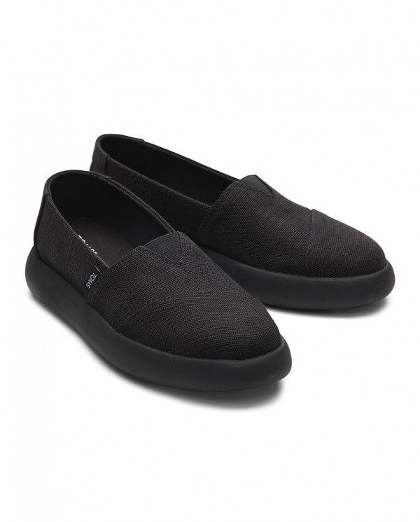 Zapatillas slip-on de mujer negro