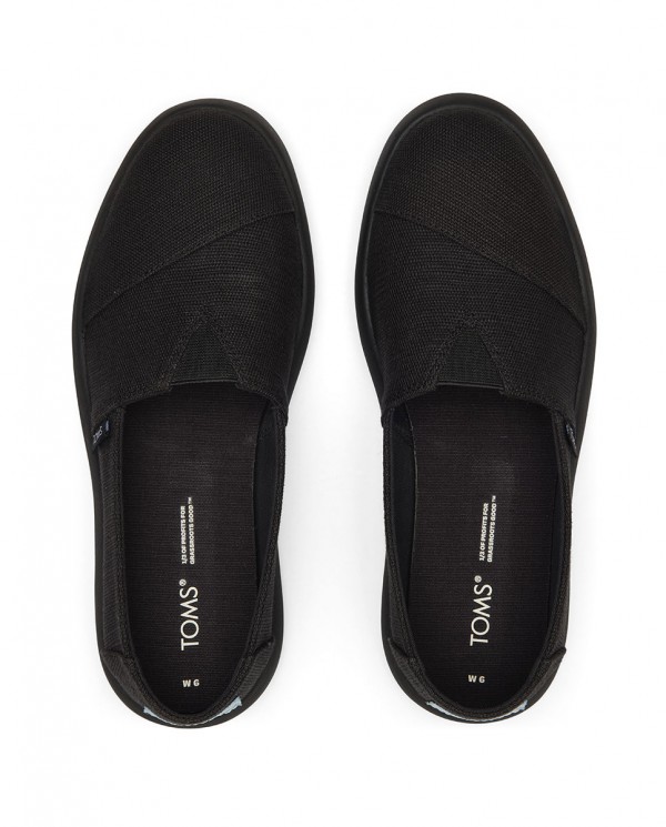 Zapatillas slip-on de mujer negro