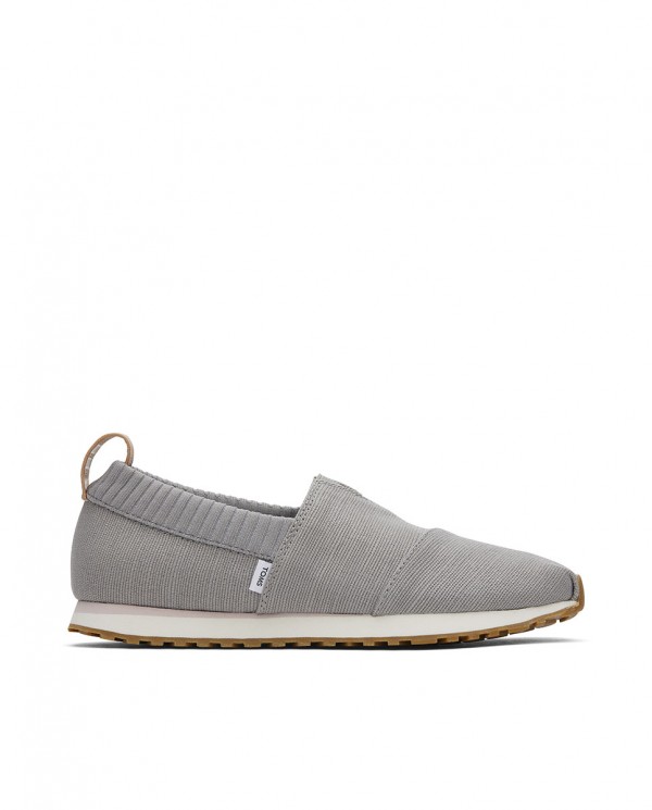 Zapatillas slip-on de mujer gris