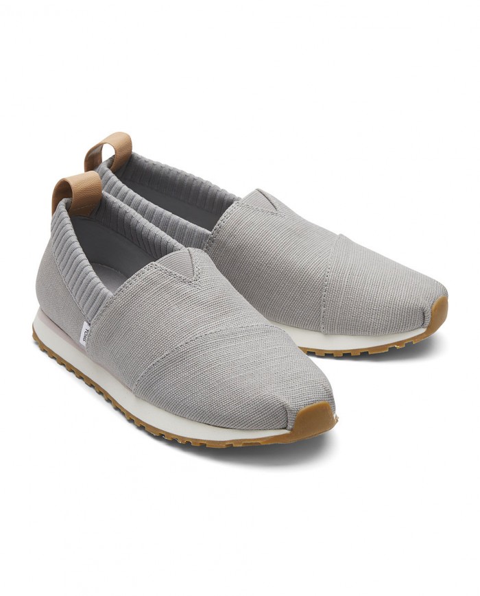 Zapatillas slip-on de mujer gris