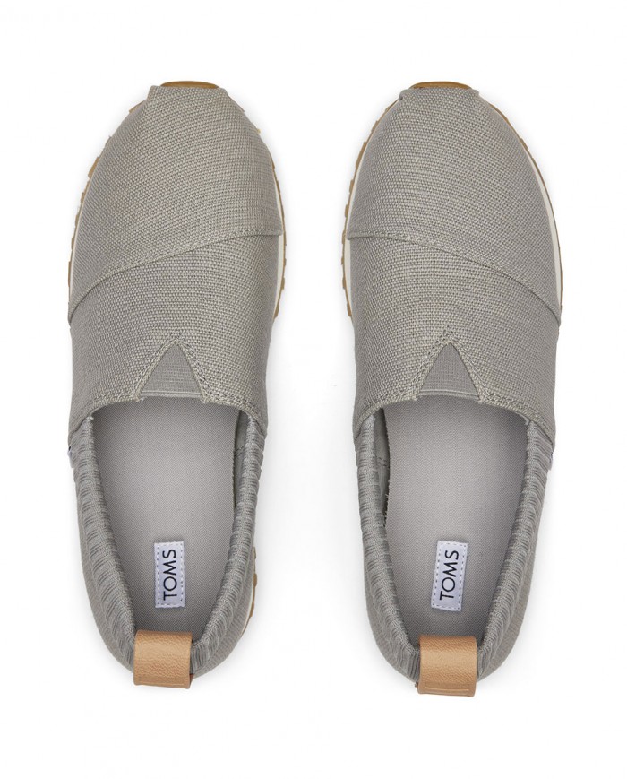Zapatillas slip-on de mujer gris