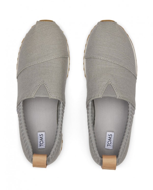 Zapatillas slip-on de mujer gris