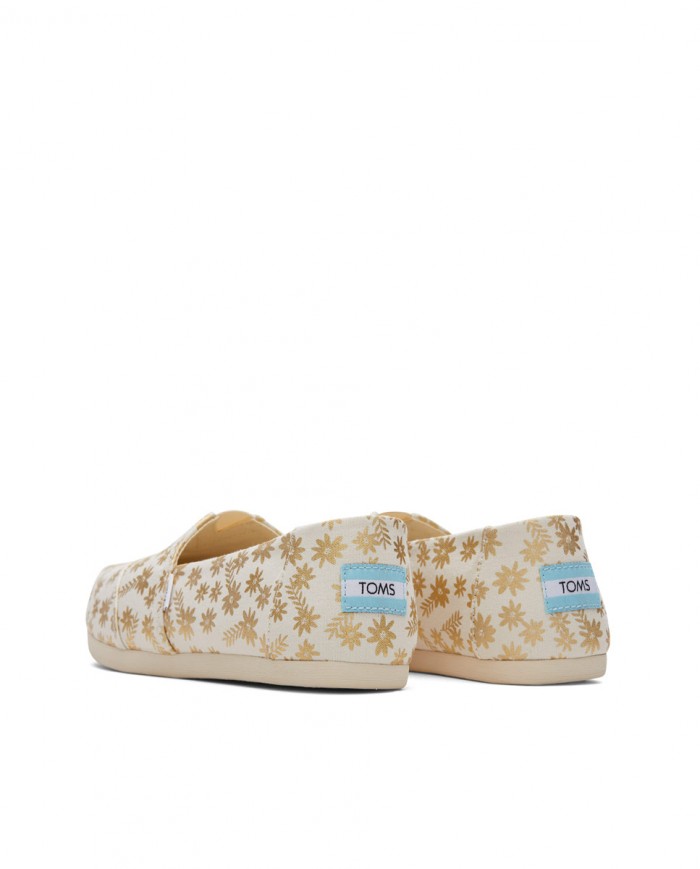 Alpargatas de mujer flores natural