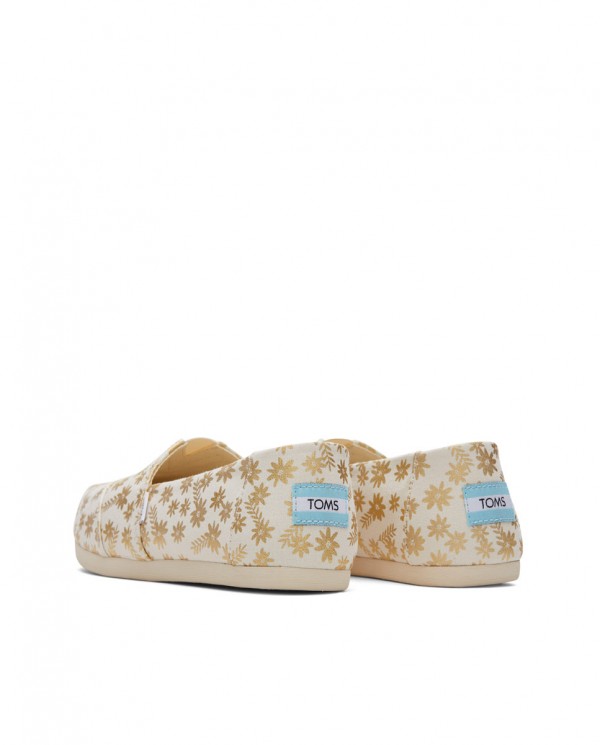 Alpargatas de mujer flores natural