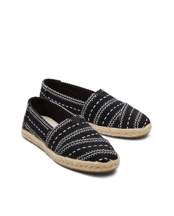 Alpargatas de mujer yute negro
