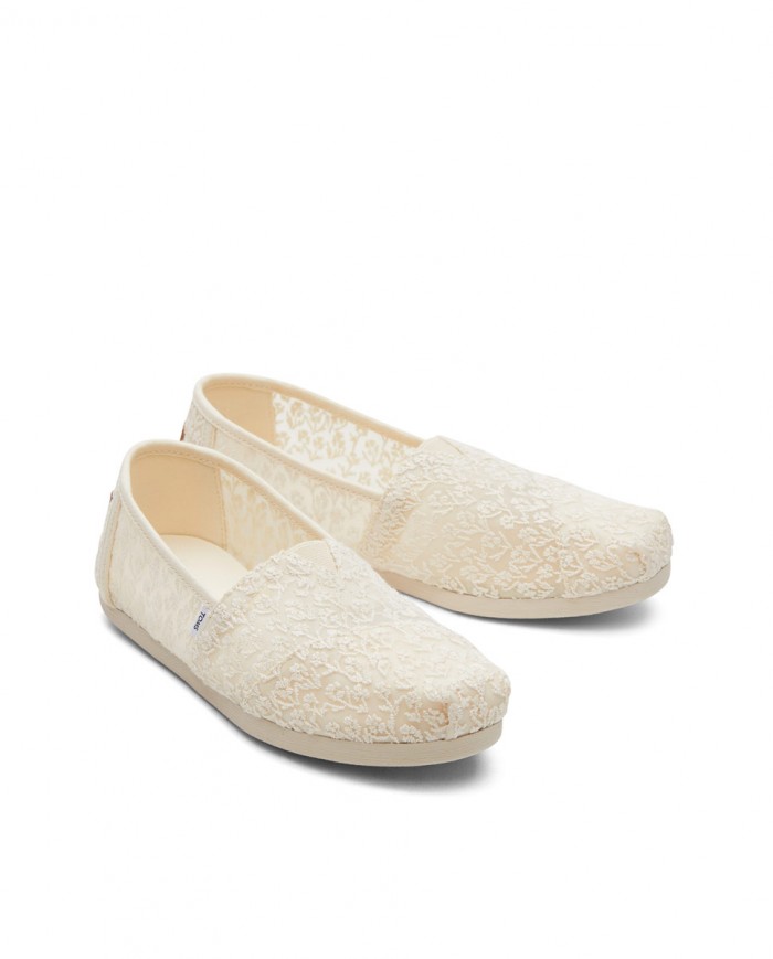 Alpargatas de mujer encaje floral...