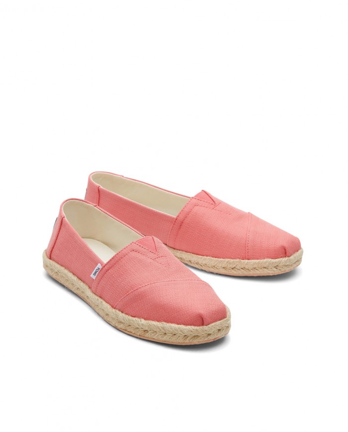 Alpargatas de mujer yute naranja