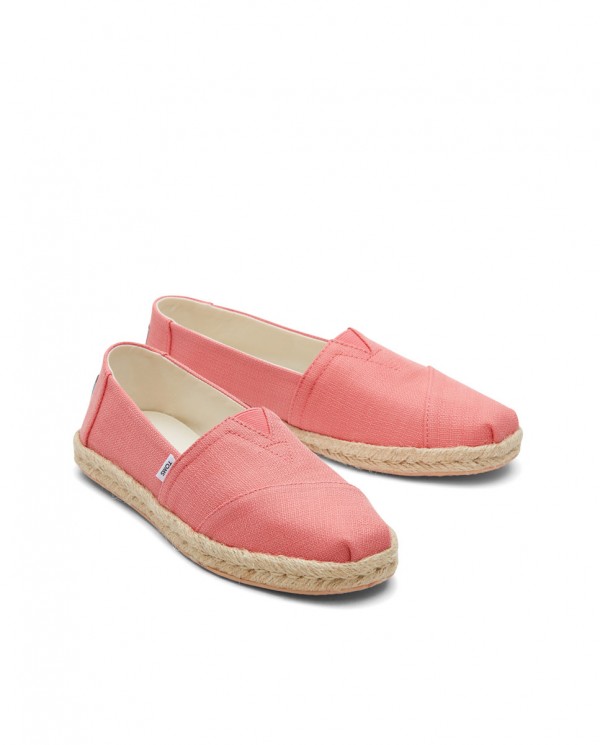 Alpargatas de mujer yute naranja