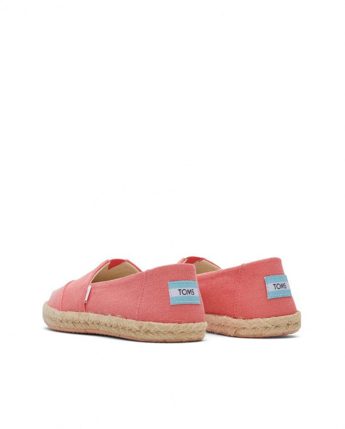 Alpargatas de mujer yute naranja