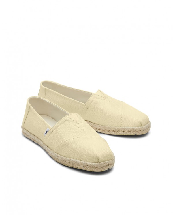 Alpargatas de mujer yute amarillo