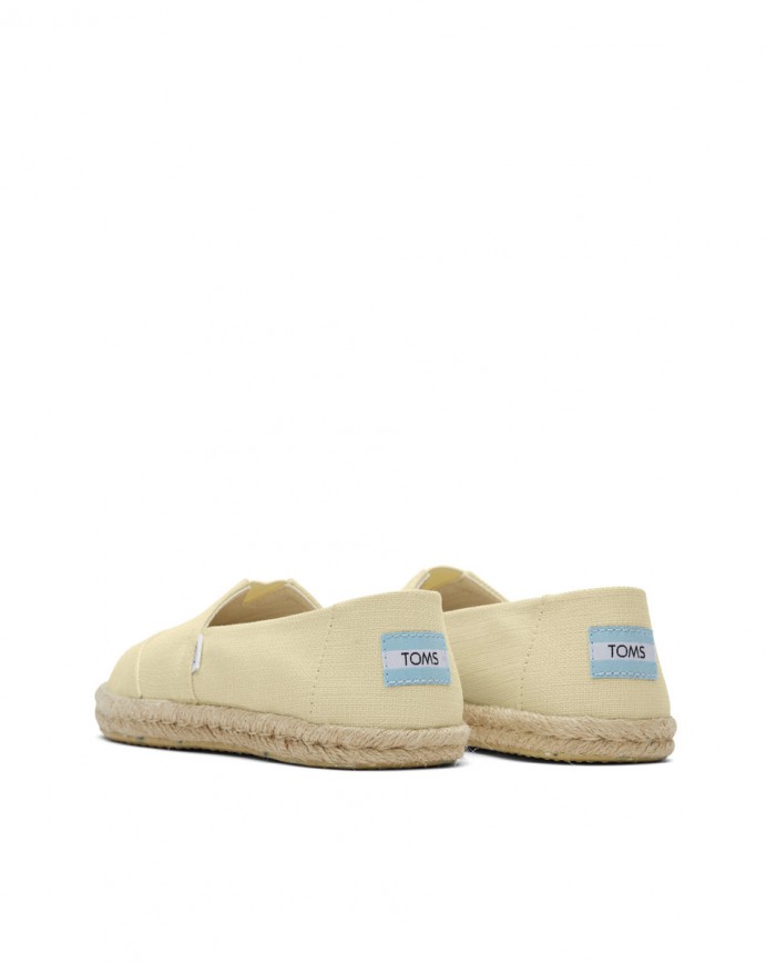 Alpargatas de mujer yute amarillo