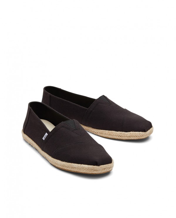 Alpargatas de hombre yute negro