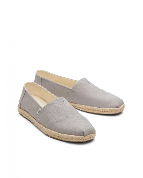 Alpargatas de hombre yute gris